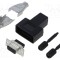 Conector D-Sub mamă drept negru UNC 4-40 TE Connectivity AMPLIMITE