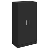 Cumpara ieftin Pantofar, negru, 55x35x108 cm, lemn prelucrat