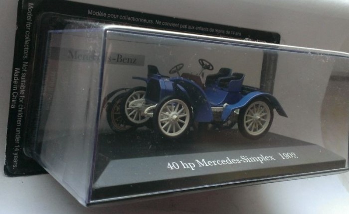 Macheta Mercedes Simplex 40hp 1902 - IXO/ Altaya 1/43