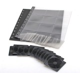 Cumpara ieftin Folie pentru monede, Coin-Combi N, cu 12 buzunare si rame negre pentru monede de 47 mm