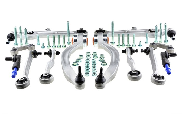 Set brate suspensie Audi A4 2000-2008 Suspensie Fata Set Complet, pachet drumuri grele, NTY ZWD-VW-000B