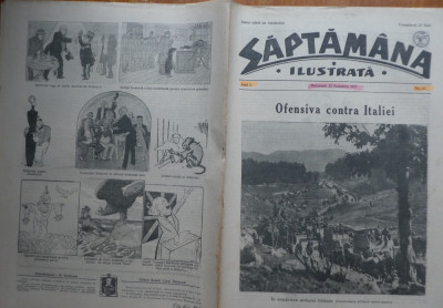 Saptamana ilustrata, nr. 21, 1917, parastasul Regelui Carol I. prizonieri romani foto