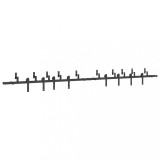 Cumpara ieftin Set feronerie pentru usi glisante, negru, 400 cm, otel