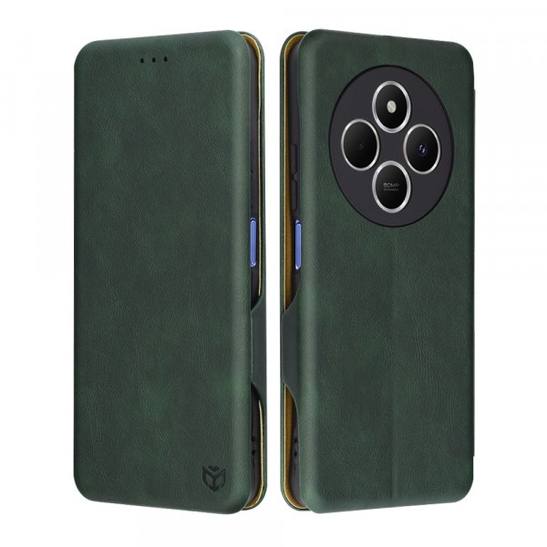 Husa pentru Xiaomi Poco C75 / Redmi 14C, Techsuit, Safe Wallet Plus, Verde