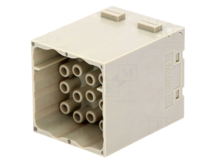 Conector HDC tată Han-Modular 20 pini