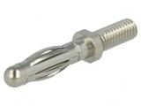 Mufă Banană 4mm 32A Nichelată M4