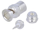 Conector BNC Argintiu 75Ohm pentru RG179B/U, 18&#039;, TE Connectivity