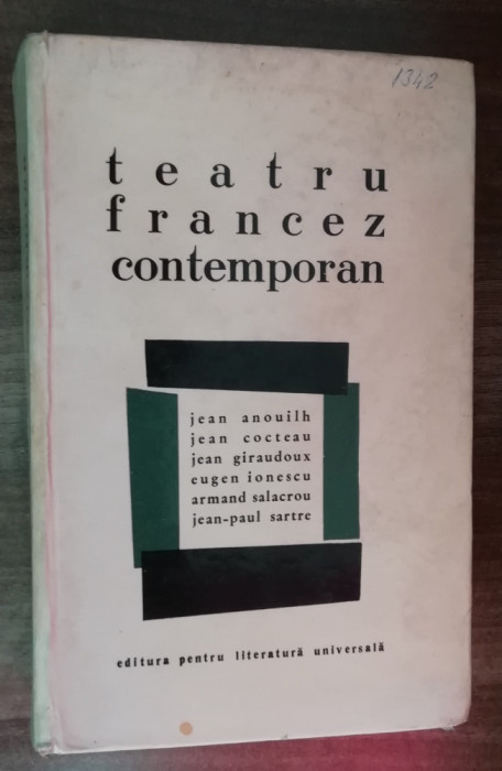 myh A0 - Cocteau - Ionescu - Sartre - Salacrou - Teatru francez contemporan 1964