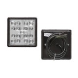 Stop spate lampa Universal, spate, omologare ECE, 12/24V,140mm, 110x110x32mm, fara lumina de dat inapoi, fara lampa ceata, led, suport surub,, Stanga, Rapid