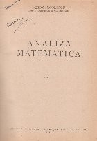 Analiza matematica, Volumul aal II-lea