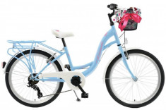 Bicicleta copii 9 - 12 ani Kands&amp;reg; Laguna vs-2 130-165 cm inaltime Roata 24&amp;#039;&amp;#039;, Albastru foto