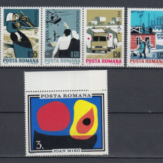 ROMANIA 1970 LP 743 LP 744 INUNDATIA I SI II MNH