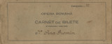 Romania, Opera Romana, Carnet de bilete stagiunea 1929/1930