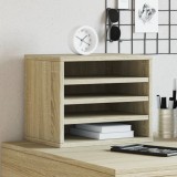 VidaXL Organizator birou, stejar sonoma, 36x26x29,5 cm lemn prelucrat