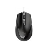 Mouse Trust Voca Comfort, Wired, 2400 DPi Reglabil, USB, 6 Butoane, Scroll, Senzor Optic, Cablu 1.6 m, Black