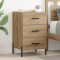 vidaXL Dulap de noapte stejar artizanal 40 x 40 x 66 cm Lemn compozit 882126