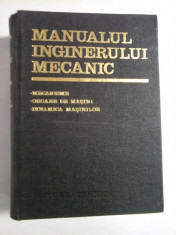 MANUALUL INGINERULUI MECANIC - N. MANOLESCU foto