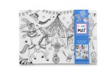 Plansa reutilizabila cu desene de colorat, model Circus,48x33.5 cm