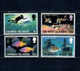 Insulele Cayman 1977 - Sport subacvatic, fauna din recife, serie neuzata