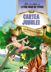 Cartea junglei - Stiu sa citesc cu litere mari de tipar! - Editura Aramis