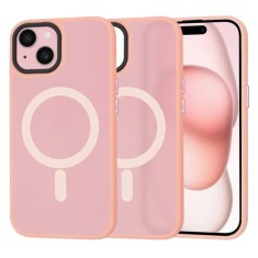 Husa pentru iPhone 15 - Techsuit HaloFrost&nbsp;MagSafe Series - Pink
