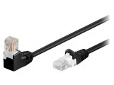 Patch Cord UTP Cat5e Negru 1m, Goobay