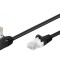 Patch Cord Ethernet Negru UTP Cat5e 3m
