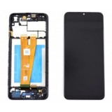 DISPLAY LCD CU TOUCHSCREEN SAMSUNG A045 GALAXY A04 2022 CU RAMA, NEGRU