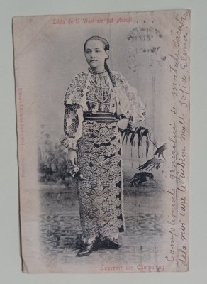 Carte poștală, Lelița de la Vișoi din Jud. Muscel foto