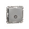 Priza TV capat 4 dB Schneider Sedna aluminiu SDD113471