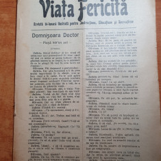 revista viata fericita 15 octombrie 1909-revista pt educatie si recreatie