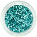 Decora&Aring;&pound;iuni nail art - cercuri cu sclipici, turcoaz
