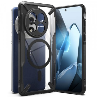 Husa MagSafe pentru OnePlus 13, Ringke, Fusion X, Neagra foto