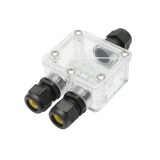 Doza etansa transparenta cu presetupe 41A 450V AC, 3 cai 5-14mm IP68 Leader