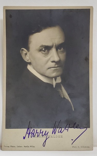 HARRY WALDEN , ACTOR GERMAN ( 1875 - 1821 ) , FOTOGRAFIE SEMNATA , INCEPUTUL SEC. XX