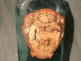 Sticla veche cu eticheta Liqueur du Grand Saint Bernard din plante alpine Elvetia !