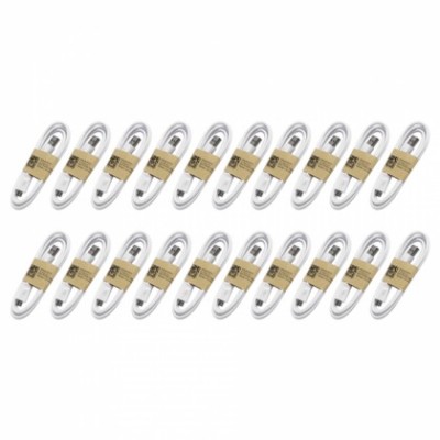 Cablu De Date 14856 USB - MicroUSB, 1ml, Alb Bulk foto