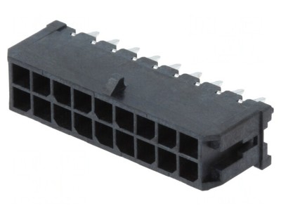 &amp;quot;Soclu cablu-placă Micro-Fit 3.0 3mm 18 PIN THT 5A drept&amp;quot; foto