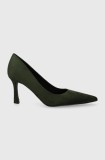 Answear Lab pantofi cu toc culoarea verde