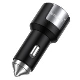 Incarcator auto Lemontti, Fast Charge, Power Delivery, Negru/Argintiu