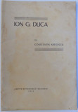ION G. DUCA de CONSTANTIN KIRITESCU , 1934