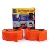 Cumpara ieftin Set 2 Curele Mutat Mobila, Usor si Sigur, Portocaliu, Ajustabile, Nylon Rezistent, Transport Mobilier Greu