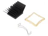 Radiator cu aripioare BGA negru 29x29mm