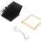 Radiator cu aripioare BGA negru 29x29mm