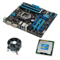Kit Placa de Baza Refurbished Asus P8Q77-M2, Intel Quad Core i7-3770, Cooler foto