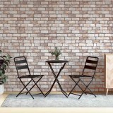 vidaXL Panouri de perete 3D, 10 buc., maro deschis, 100x50 cm, EPS 4008546