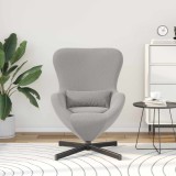 vidaXL Fotoliu ou Gri deschis 63 x 73 x 90 cm țesătură 42002768