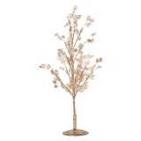 Cumpara ieftin Copac decorativ metal plastic auriu 9x9x45 cm