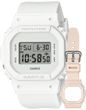 Cumpara ieftin Ceas Dama, Casio G-Shock, Baby-G Digital BGD-565CS-7ER, Set cu Bratara suplimentara - Marime universala