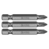 Set 3 Biti Philips PH1 Sthor, 50mm, Prindere Hexagonala 1/4&quot;, Otel CrV6150
